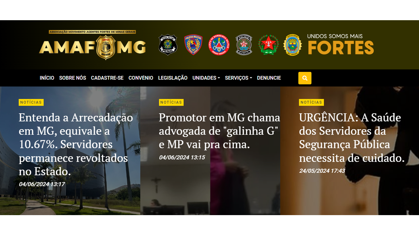 Criação de Site AMAFMG